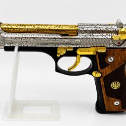 PISTOLET BERETTA 92F 9x19 CUSTOM OR ENGRAVING