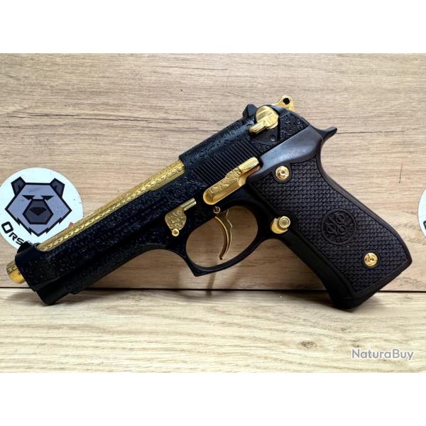 PISTOLET BERETTA 92F 9x19 CUSTOM OR ENGRAVING