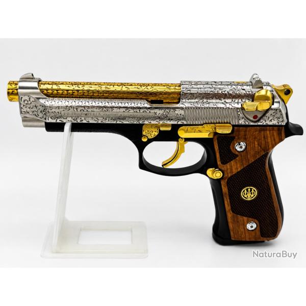 PISTOLET BERETTA 92F 9x19 CUSTOM OR ENGRAVING