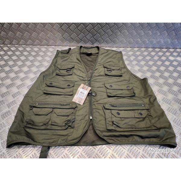 Veste Gilet Sans Manche Reporter 14 Poches vert Mil-Tec 10701101 Taille xxl Neuf