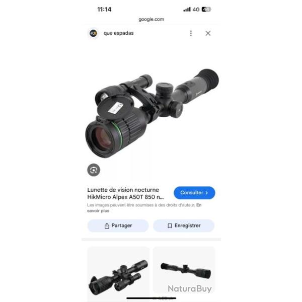 Lunette HIKMICRO alpex �tat neuf