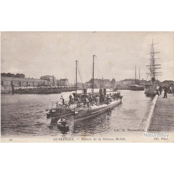 CPA -Marine Militaire - DUNKERQUE-Station de la D�fense Mobile  N�134