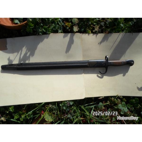 BAIONNETTE ANGLAISE  MODELE 1907.EMD.AVEC QUILLON