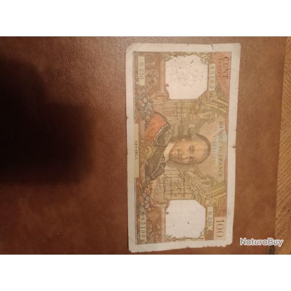 Billet 100  francs 1967 corneille