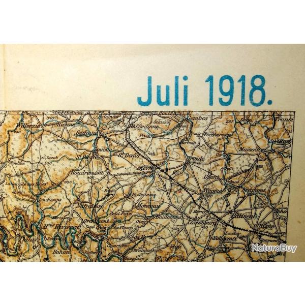 CARTE ALLEMANDE "PARIS" de la PREMIERE GUERRE.  /9061