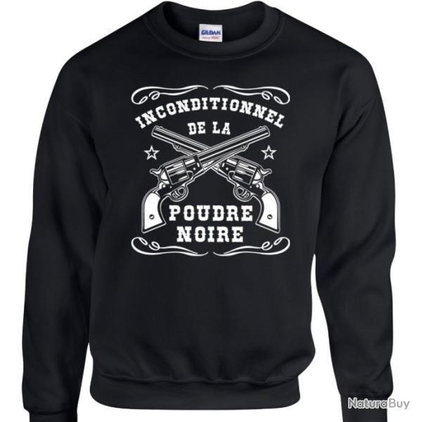 Sweat INCONDITIONNEL DE LA POUDRE NOIRE - tir revolver amorce percussion PNF2 PN calibre .45 .44 .36