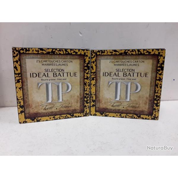 LOT DE 50 CARTOUCHES TUNET IDEAL BATTUE CAL20  26G BOURRE GRASSE