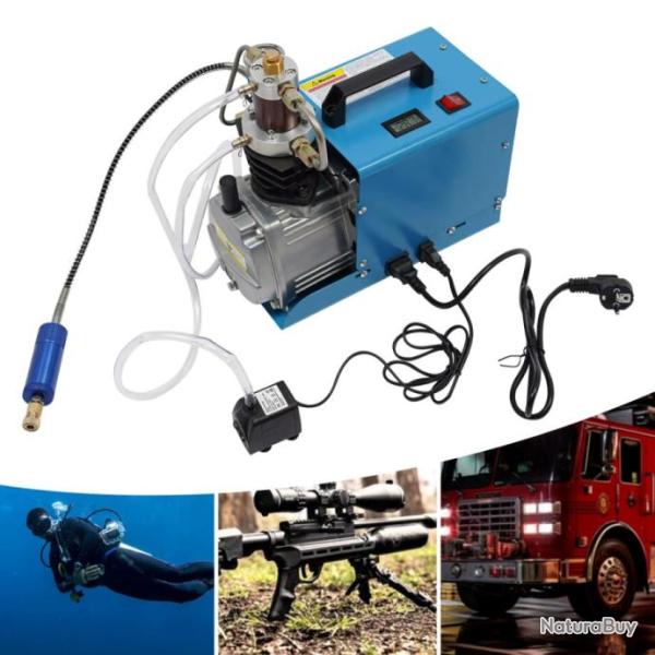 Compresseur d'air PCP �lectrique haute pression 1800 r/min, moteur 220W, pompe silencieuse chasse PA