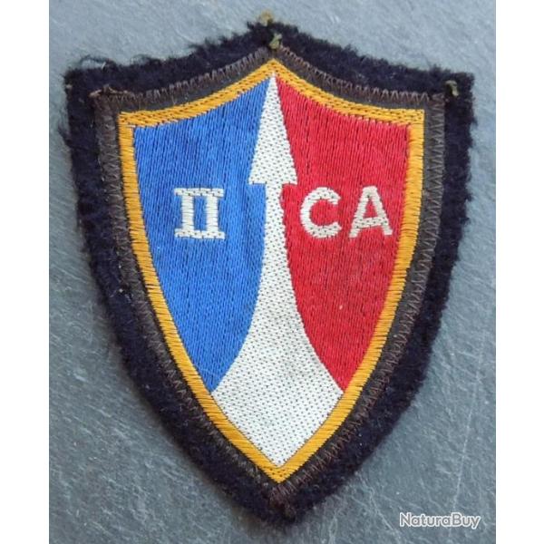 Ancien Patch � coudre (�cusson) du 2� Corps d'Arm�e avec Texte - pour collection, ne pas porter