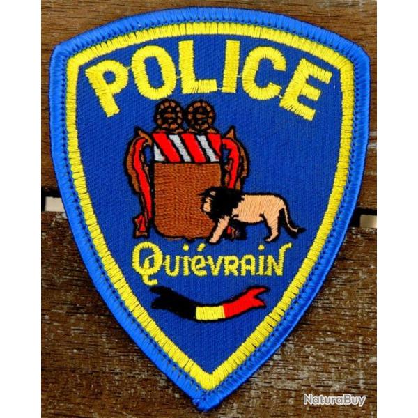 Ancien Patch � coudre (�cusson) Belgique police de QUIEVRAIN pour collection ne pas porter