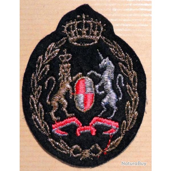 Ancien Patch � coudre (�cusson) Monarchie anglaise type2 pour collection ne pas porter