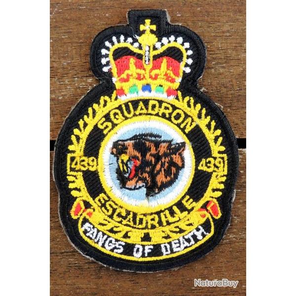 Ancien Patch � coudre CANADA RCAF - 439� Squadron - Escadrille pour collection ne pas porter