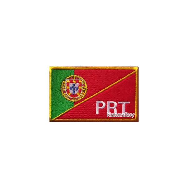 Patch drapeau - Portugal PRT - velcro - Livraison gratuite