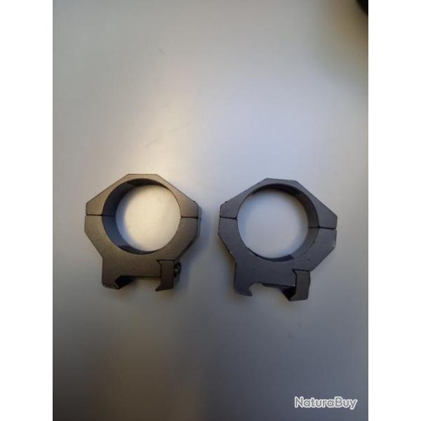 Anneaux/colliers de montage 34mm pour lunettes airsoft