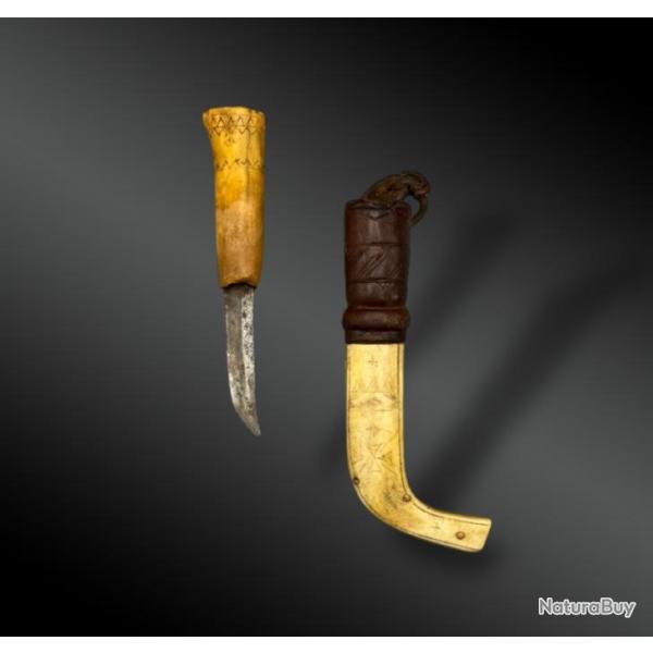 COUTEAU de CHASSE - Su�de, Finlande ou Russie - Premi�re moiti� du XX�me si�cle