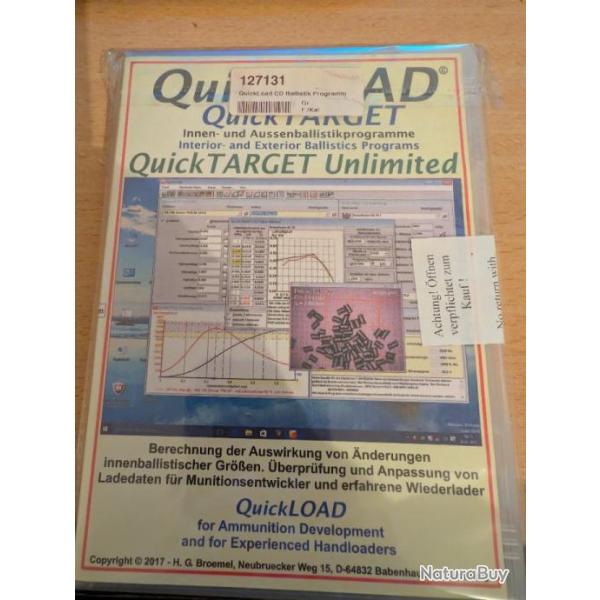 Logiciel Quick load Quick TargetVersion CDV3.9