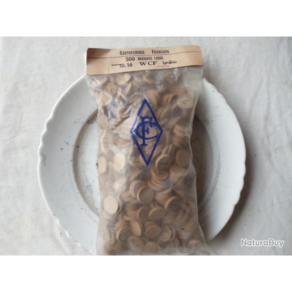 Poche  de 500 rondelles li�ge en calibre 16 , n� 7