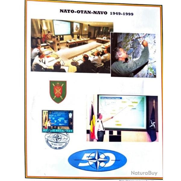 Feuillets timbres comm�moration 50 ans OTAN