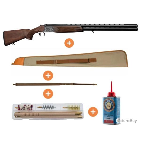 Pack Fusil De Chasse Superpos� Country Calibre 12/76 Canon de 76 Cm