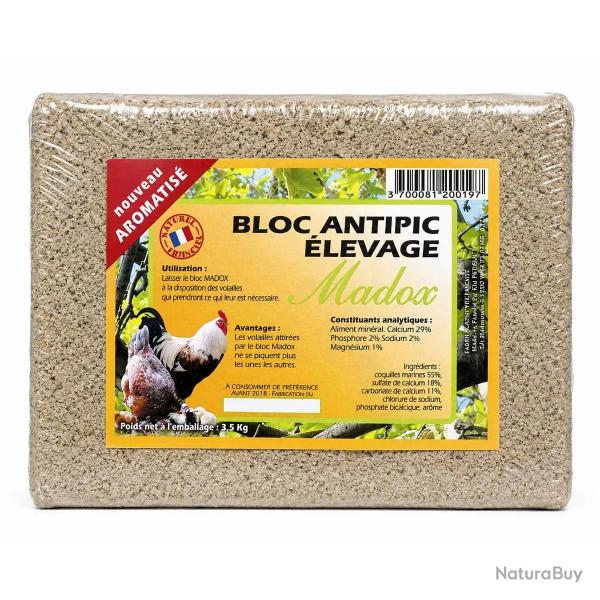 Bloc anti picage pour poules 3,5Kg Perrin Madox