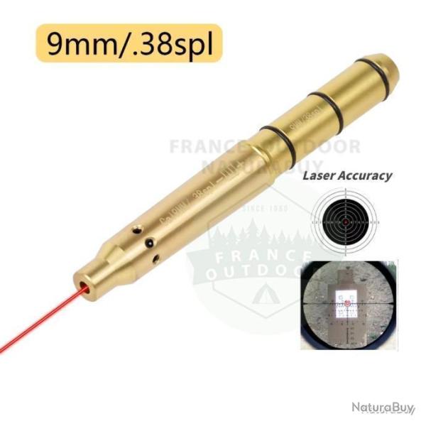 COLLIMATEUR DE R�GLAGE LASER - CALIBRE 9mm/38Spl - LIVRAISON GRATUITE ET RAPIDE