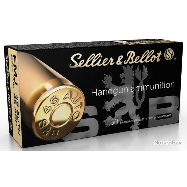 Munitions 45 Auto Sellier & Bellot FMJ 230gr
