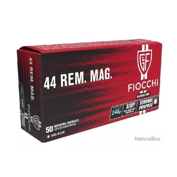 CARTOUCHES FIOCCHI C/44MAG SJSP 240 GR