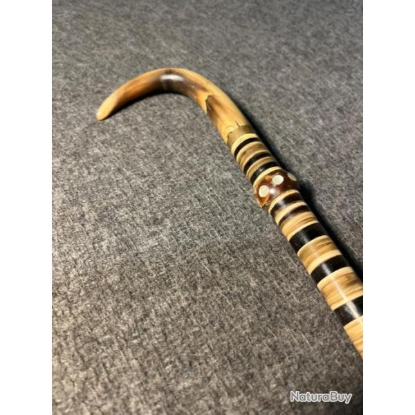 Canne corne et nacre