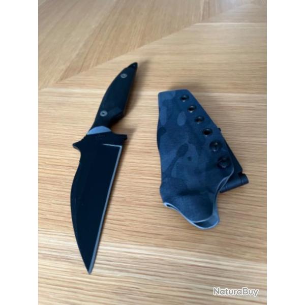 LACI SZABO - JAWS - BLACK CAMO KYDEX SHEATH - VINTAGE - ISSUE NUMBER 8 - NEAR MINT CONDITION -
