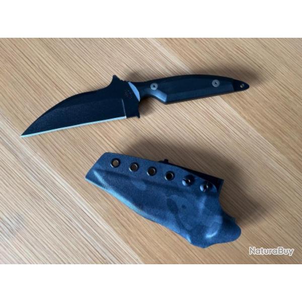 LACI SZABO - JAWS - BLACK CAMO KYDEX SHEATH - VINTAGE - ISSUE NUMBER 8 - NEAR MINT CONDITION -