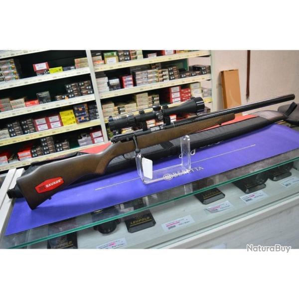 CARABINE SAVAGE STEVENS 300 G BOIS SILENCE EN PACK AVEC LUNETTE 4x32  SIMONS NEUVE