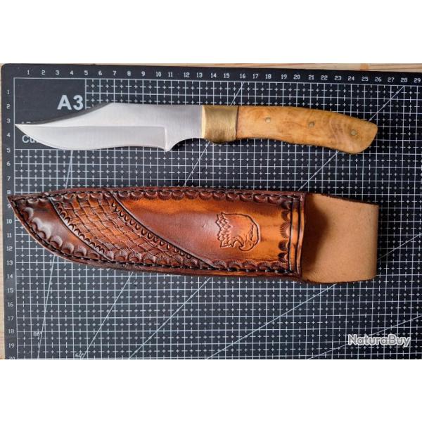 Couteau lame fixe et son �tui