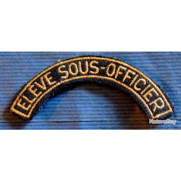 Ancien Patch Banane d'�paule ELEVE SOUS-OFFICIER pour collection ne pas porter