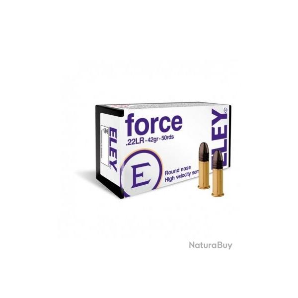 Wahoo ! Lot de 500 balles Eley force - Cal. 22LR 42GR