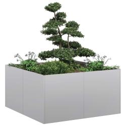 Jardini&egrave;re 80x80x40 cm acier galvanis&eacute;