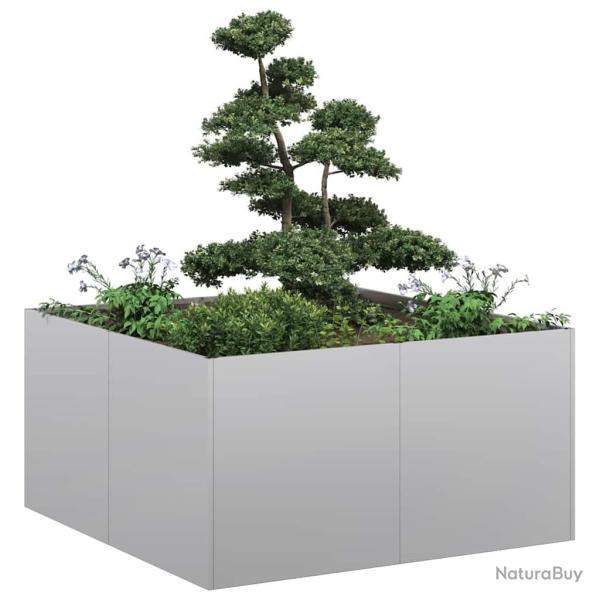 Jardini�re 80x80x40 cm acier galvanis�