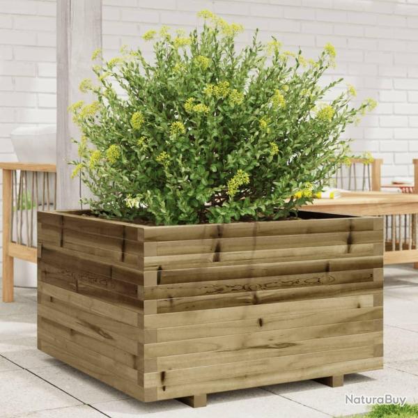 Jardinire 80x80x49,5 cm bois de pin imprgn alsavelo