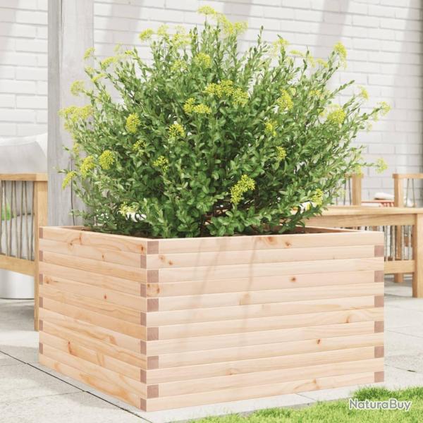 Jardinire 80x80x45,5 cm bois de pin massif alsavelo