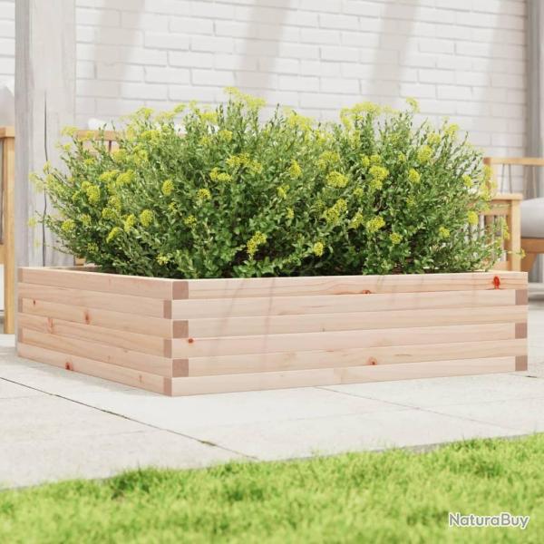 Jardinire 90x90x23 cm bois de pin massif alsavelo