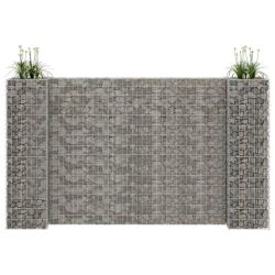 Jardini&egrave;re &agrave; gabion en H Fil d'acier 260x40x150 cm