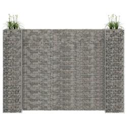 Jardini&egrave;re &agrave; gabion en H Fil d'acier 260x40x180 cm