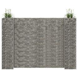 Jardini&egrave;re &agrave; gabion en H Fil d'acier 260x40x200 cm
