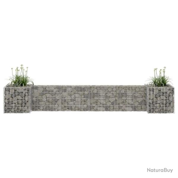 Jardini�re � gabion en H Fil d'acier 260x40x40 cm