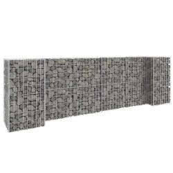 Jardini&egrave;re &agrave; gabion en H Fil d'acier 260x40x80 cm alsavelo