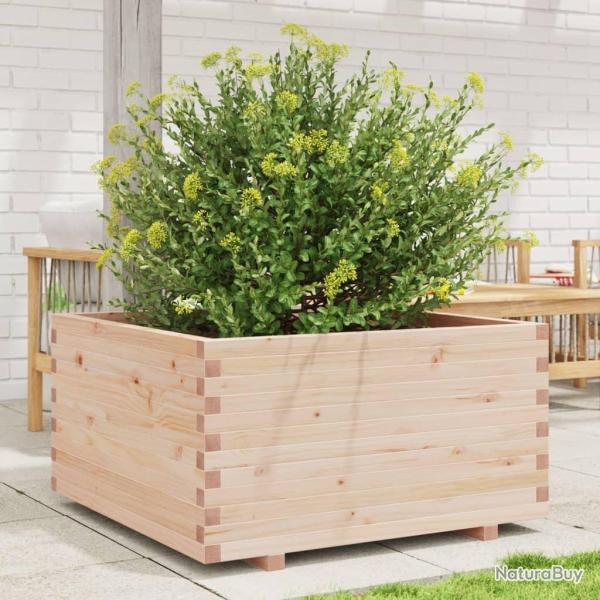 Jardinire 90x90x49,5 cm bois de pin massif alsavelo