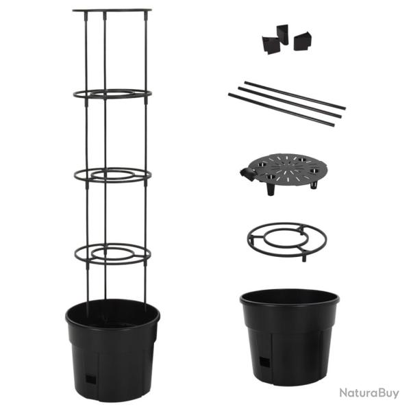 Jardini�re � tomate Anthracite �29,5x115 cm Polypropyl�ne alsavelo