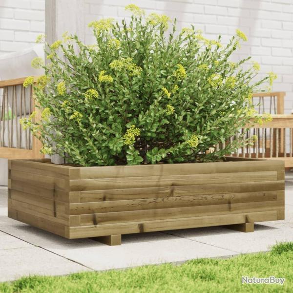 Jardinire 90x60x26,5 cm bois de pin imprgn alsavelo