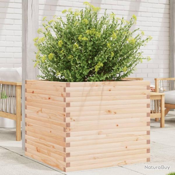 Jardinire 80x80x68,5 cm bois de pin massif alsavelo