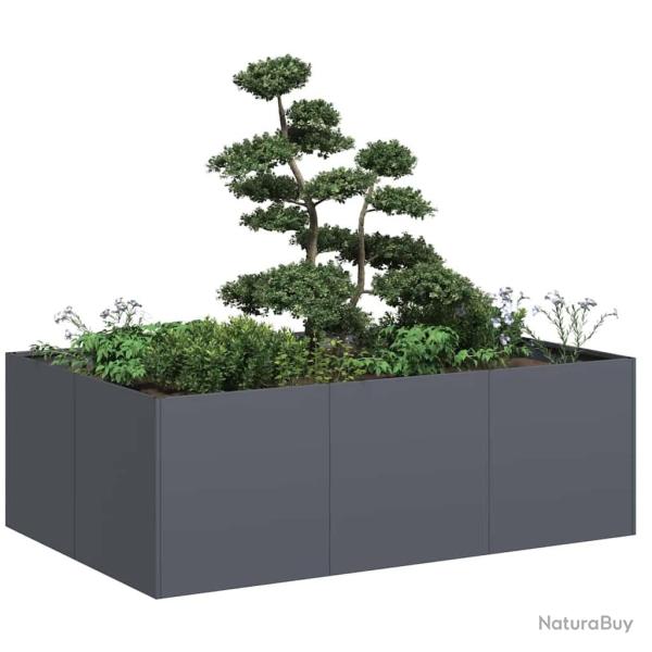 Jardini�re anthracite 120x80x40 cm acier