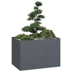 Jardini&egrave;re anthracite 120x80x80 cm acier